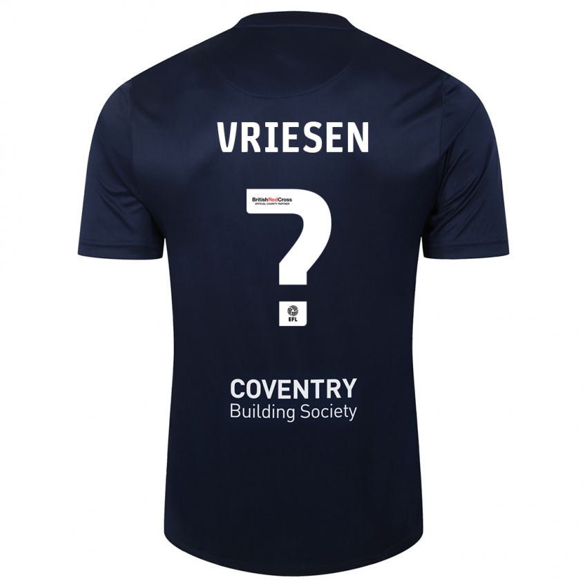 Kinder Fabian Vriesen #0 Rote Marine Auswärtstrikot Trikot 2023/24 T-Shirt Schweiz