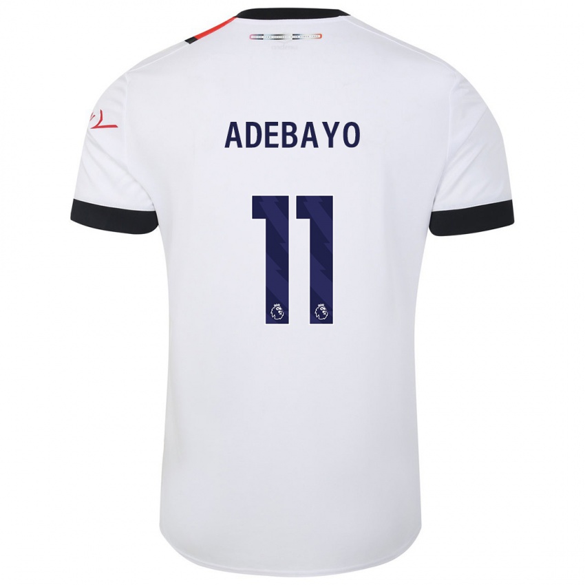 Kinder Elijah Adebayo #11 Weiß Auswärtstrikot Trikot 2023/24 T-Shirt Schweiz