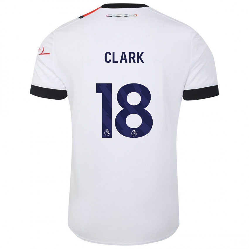 Kinder Jordan Clark #18 Weiß Auswärtstrikot Trikot 2023/24 T-Shirt Schweiz