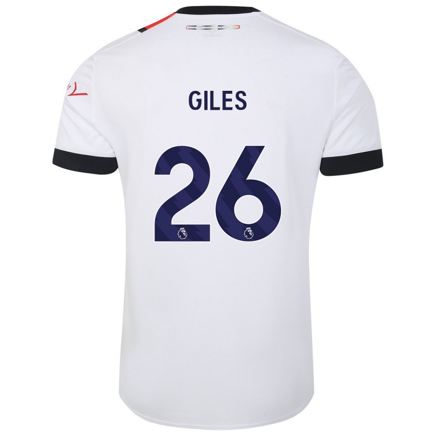 Kinder Ryan Giles #26 Weiß Auswärtstrikot Trikot 2023/24 T-Shirt Schweiz