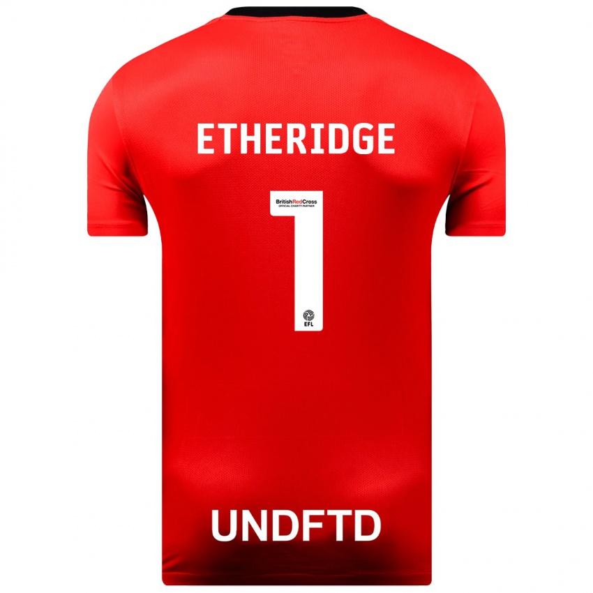 Kinder Neil Etheridge #1 Rot Auswärtstrikot Trikot 2023/24 T-Shirt Schweiz