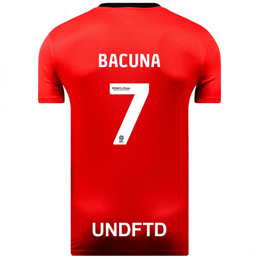 Kinder Juninho Bacuna #7 Rot Auswärtstrikot Trikot 2023/24 T-Shirt Schweiz