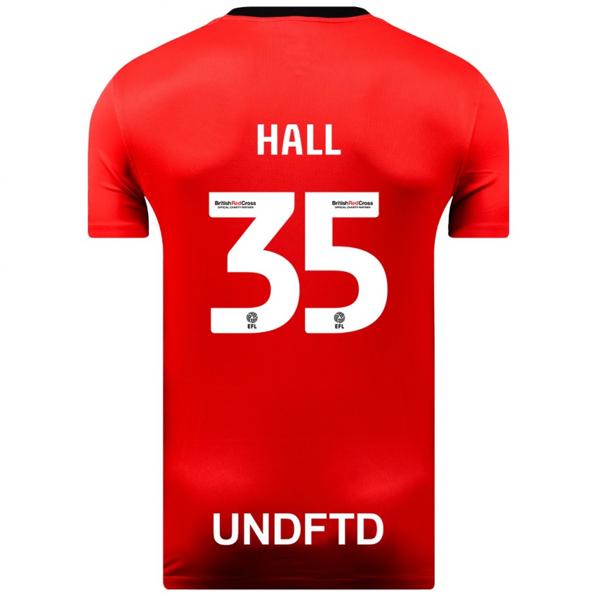 Kinder George Hall #35 Rot Auswärtstrikot Trikot 2023/24 T-Shirt Schweiz