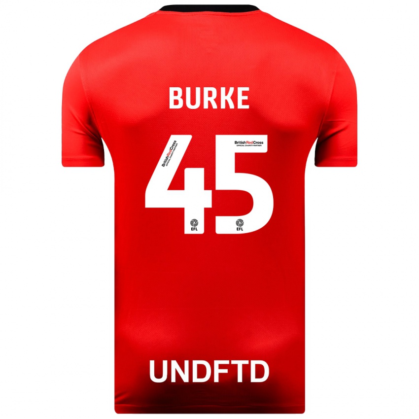 Kinder Oliver Burke #45 Rot Auswärtstrikot Trikot 2023/24 T-Shirt Schweiz