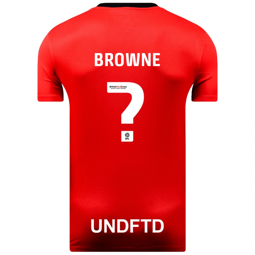 Kinder Rico Browne #0 Rot Auswärtstrikot Trikot 2023/24 T-Shirt Schweiz