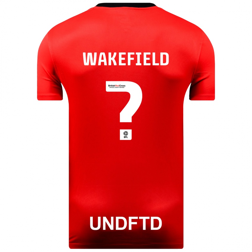 Kinder Kieran Wakefield #0 Rot Auswärtstrikot Trikot 2023/24 T-Shirt Schweiz