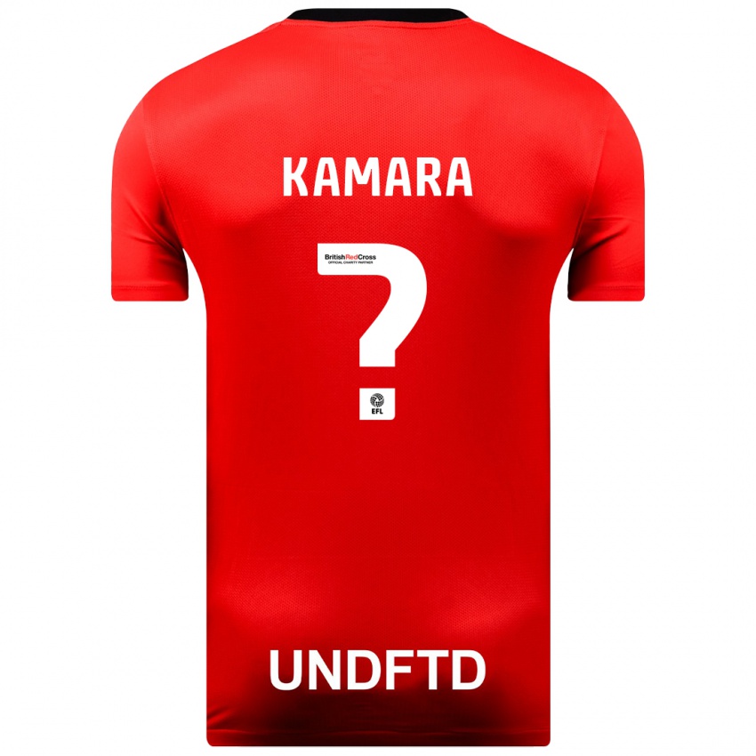 Kinder Sahid Kamara #0 Rot Auswärtstrikot Trikot 2023/24 T-Shirt Schweiz