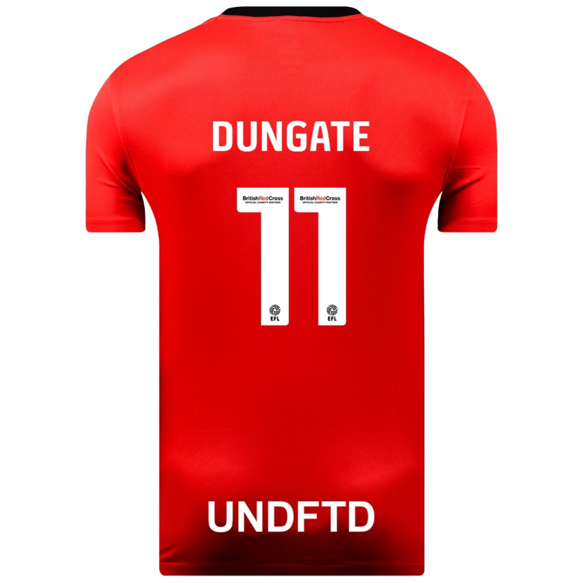 Kinder Katie Dungate #11 Rot Auswärtstrikot Trikot 2023/24 T-Shirt Schweiz