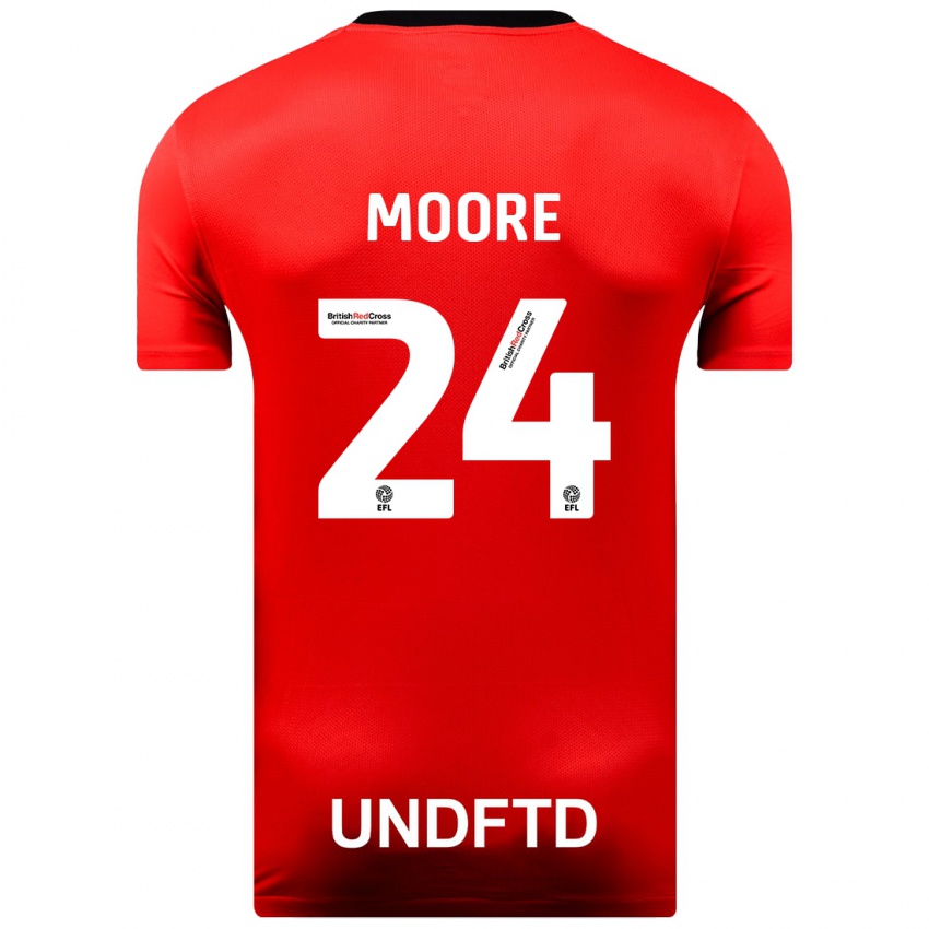 Kinder Jade Ellis Moore #24 Rot Auswärtstrikot Trikot 2023/24 T-Shirt Schweiz