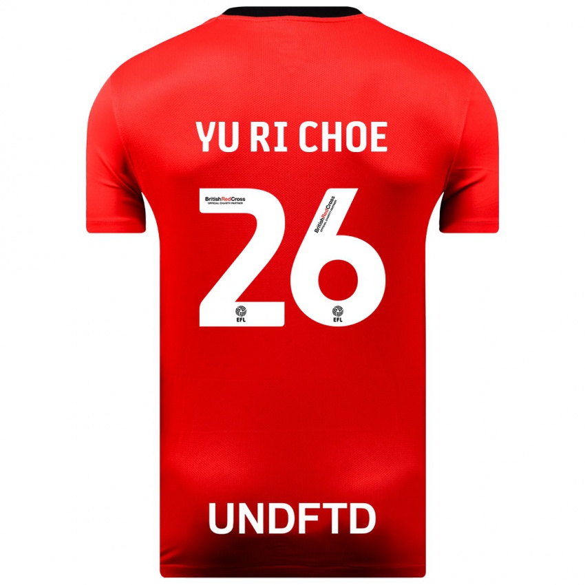 Kinder Yu-Ri Choe #26 Rot Auswärtstrikot Trikot 2023/24 T-Shirt Schweiz