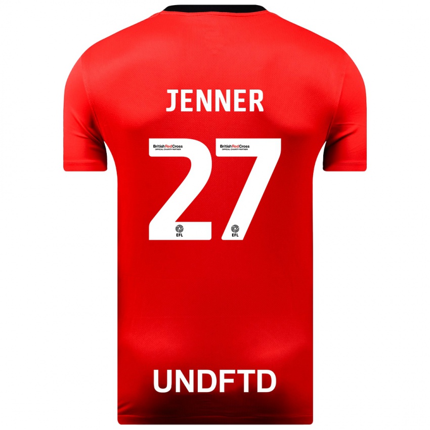 Kinder Abbi Jenner #27 Rot Auswärtstrikot Trikot 2023/24 T-Shirt Schweiz