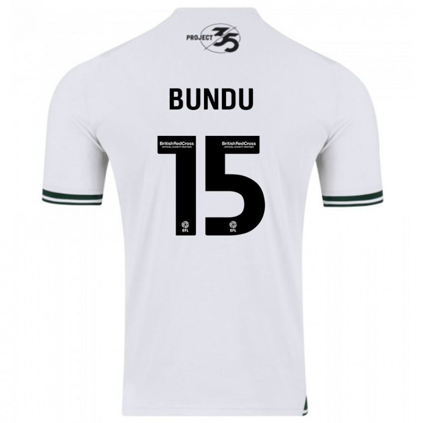 Kinder Mustapha Bundu #15 Weiß Auswärtstrikot Trikot 2023/24 T-Shirt Schweiz