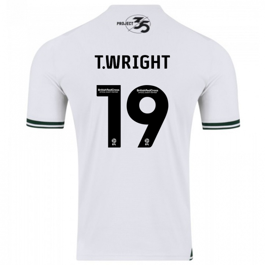 Kinder Tyreik Wright #19 Weiß Auswärtstrikot Trikot 2023/24 T-Shirt Schweiz