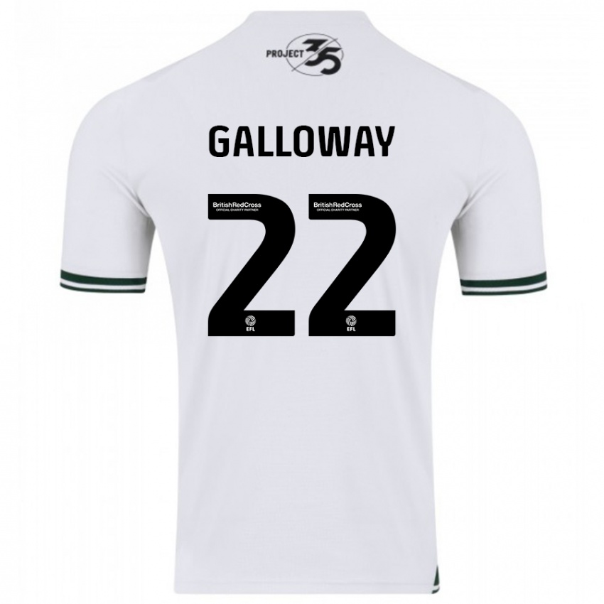 Kinder Brendan Galloway #22 Weiß Auswärtstrikot Trikot 2023/24 T-Shirt Schweiz