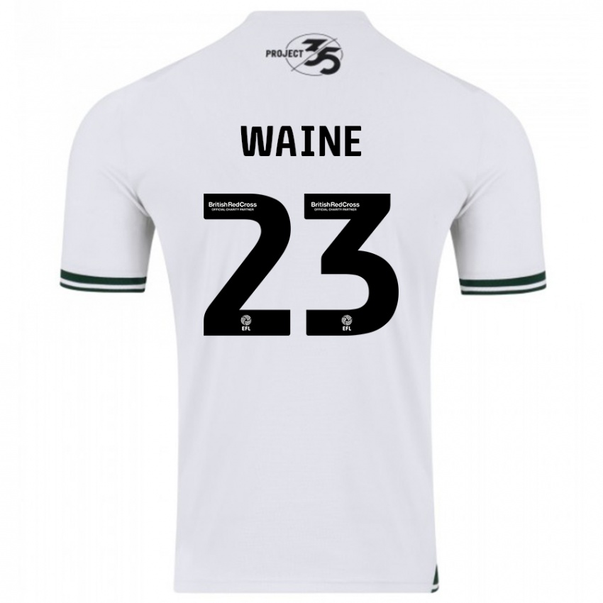Kinder Ben Waine #23 Weiß Auswärtstrikot Trikot 2023/24 T-Shirt Schweiz