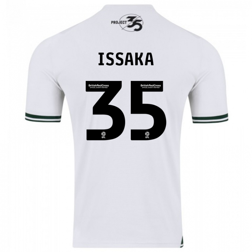 Kinder Freddie Issaka #35 Weiß Auswärtstrikot Trikot 2023/24 T-Shirt Schweiz