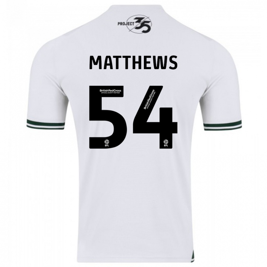 Kinder Jack Matthews #54 Weiß Auswärtstrikot Trikot 2023/24 T-Shirt Schweiz