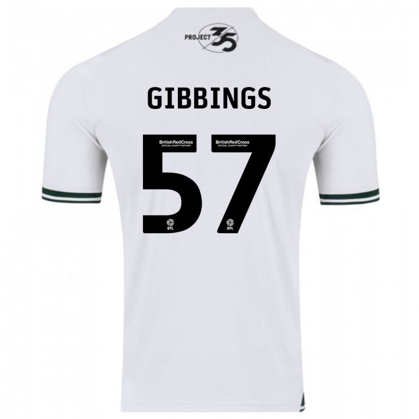 Kinder Cole Gibbings #57 Weiß Auswärtstrikot Trikot 2023/24 T-Shirt Schweiz