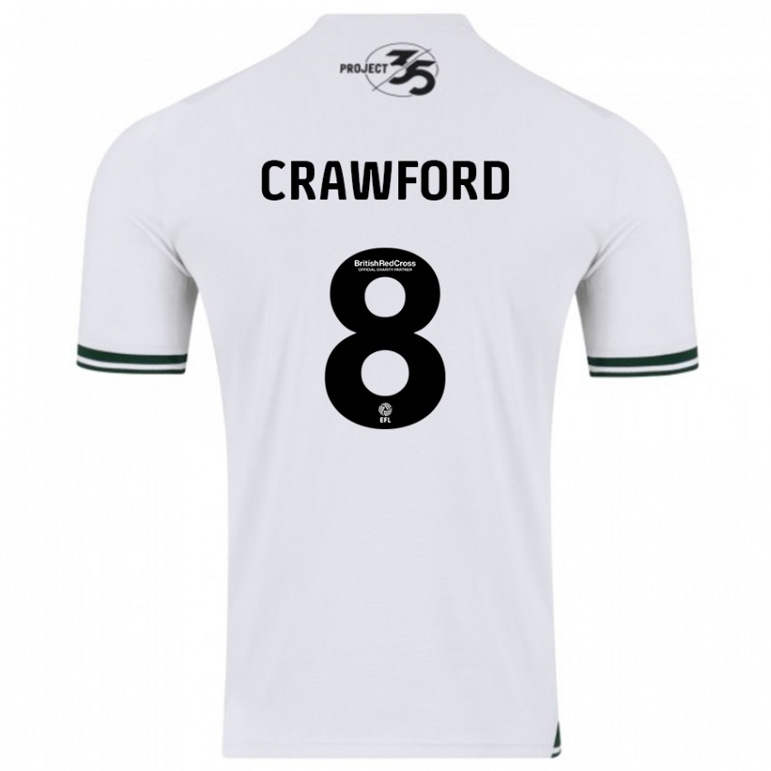 Kinder Imy Crawford #8 Weiß Auswärtstrikot Trikot 2023/24 T-Shirt Schweiz