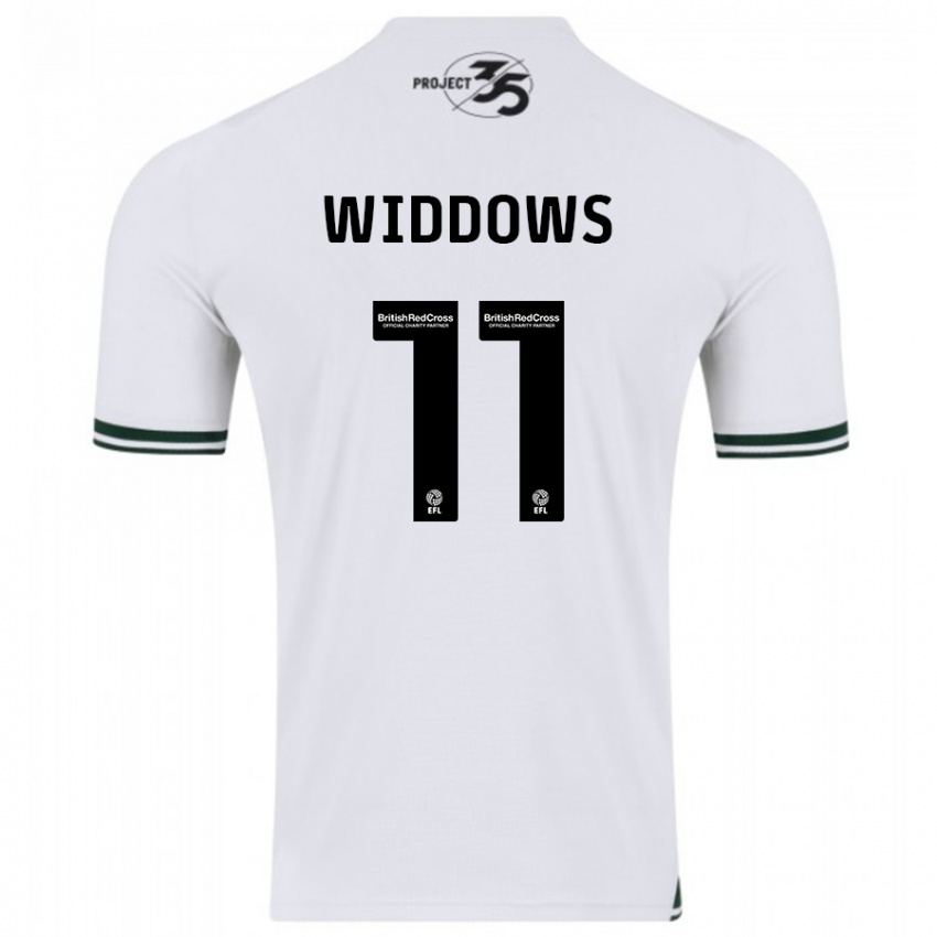 Kinder Jade Widdows #11 Weiß Auswärtstrikot Trikot 2023/24 T-Shirt Schweiz