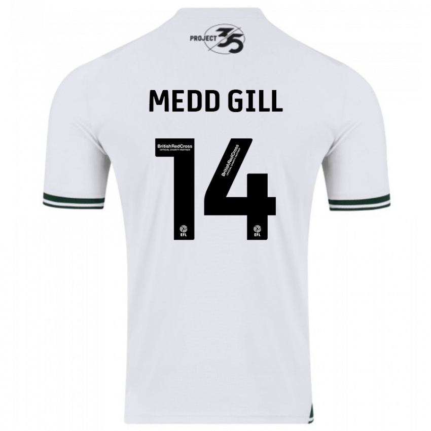 Kinder Tamsin Medd-Gill #14 Weiß Auswärtstrikot Trikot 2023/24 T-Shirt Schweiz