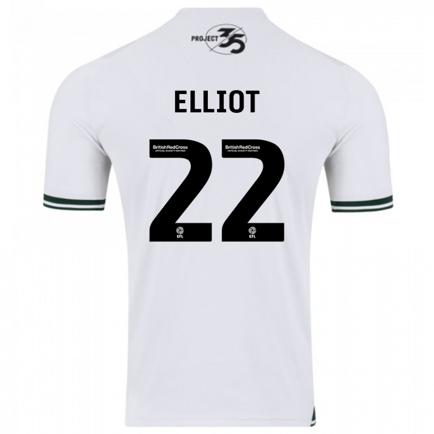 Kinder Emily Elliot #22 Weiß Auswärtstrikot Trikot 2023/24 T-Shirt Schweiz