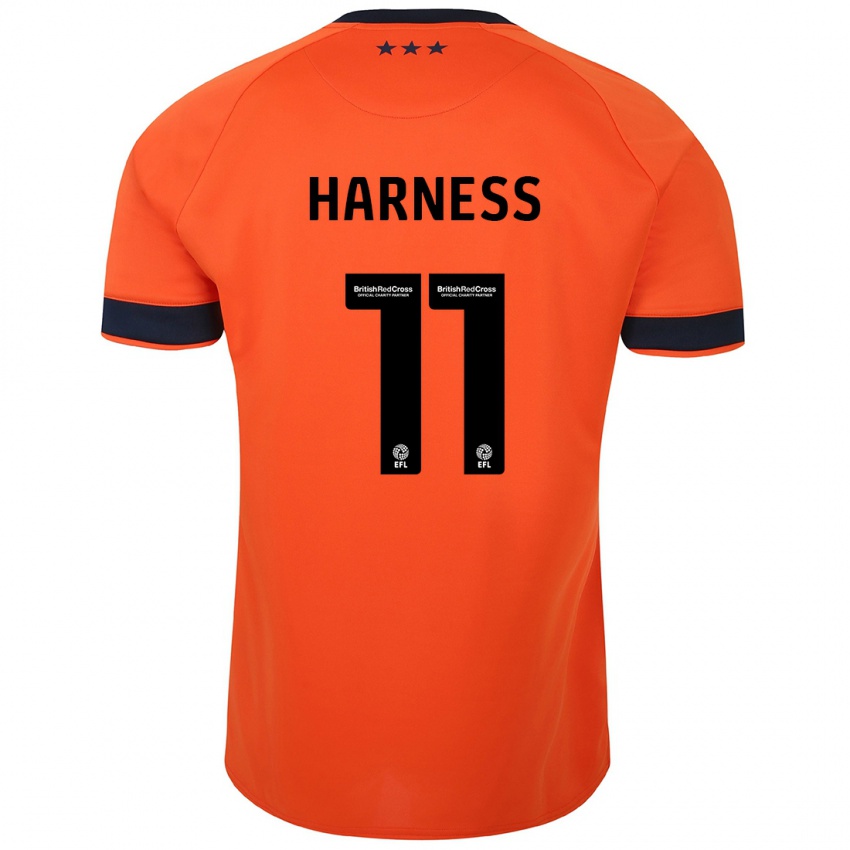 Kinder Marcus Harness #11 Orangefarben Auswärtstrikot Trikot 2023/24 T-Shirt Schweiz