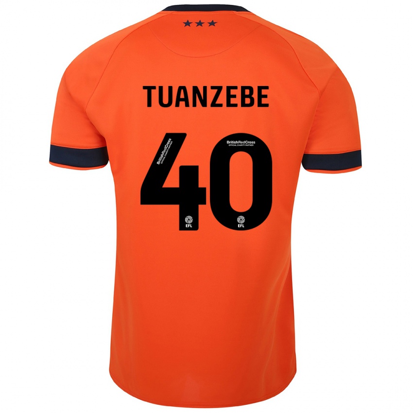 Kinder Axel Tuanzebe #40 Orangefarben Auswärtstrikot Trikot 2023/24 T-Shirt Schweiz