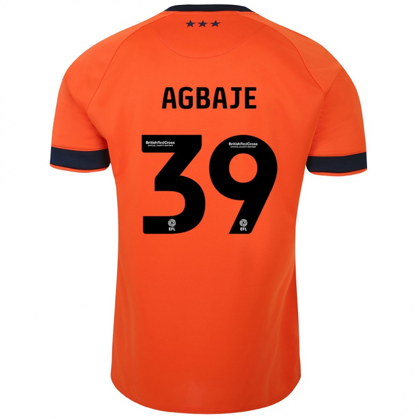 Kinder Edwin Agbaje #39 Orangefarben Auswärtstrikot Trikot 2023/24 T-Shirt Schweiz