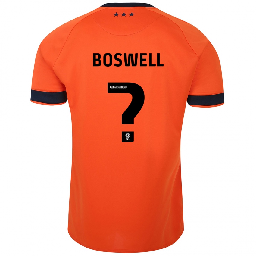 Kinder Ashton Boswell #0 Orangefarben Auswärtstrikot Trikot 2023/24 T-Shirt Schweiz