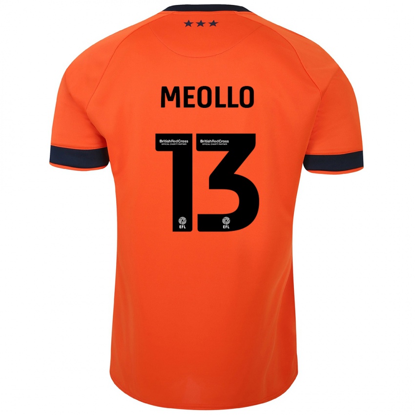 Kinder Nina Meollo #13 Orangefarben Auswärtstrikot Trikot 2023/24 T-Shirt Schweiz