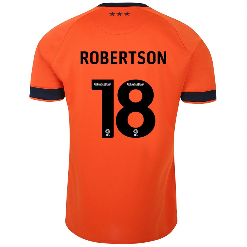 Kinder Kyra Robertson #18 Orangefarben Auswärtstrikot Trikot 2023/24 T-Shirt Schweiz