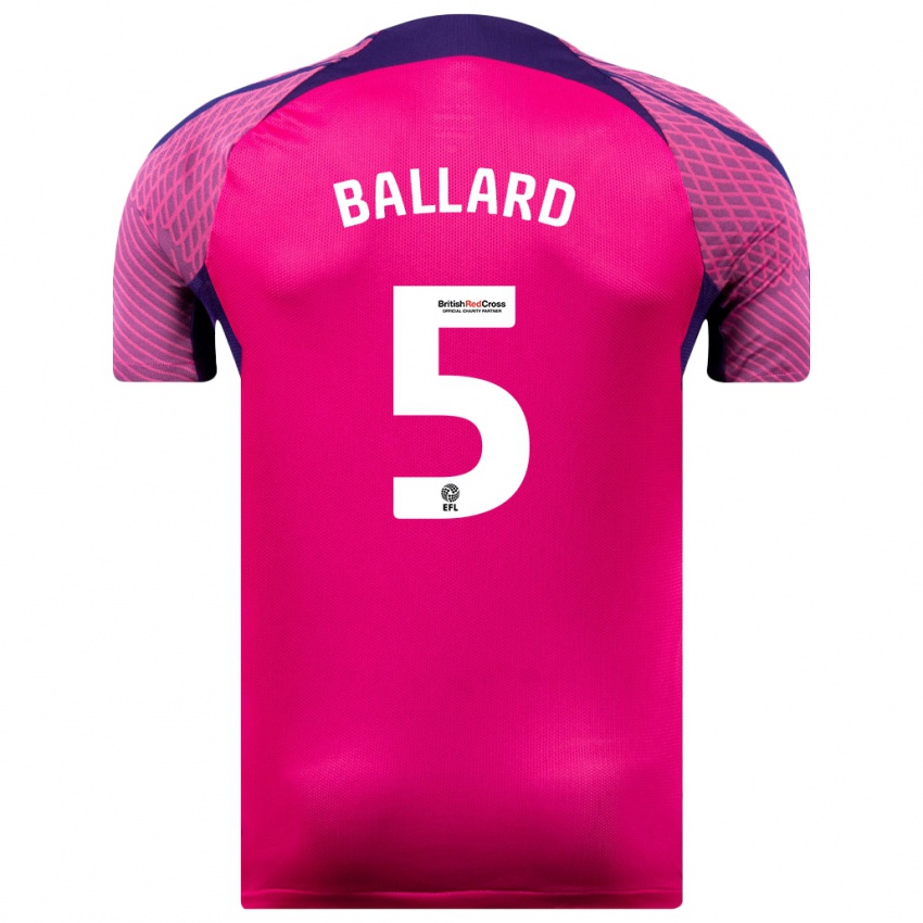 Kinder Daniel Ballard #5 Lila Auswärtstrikot Trikot 2023/24 T-Shirt Schweiz