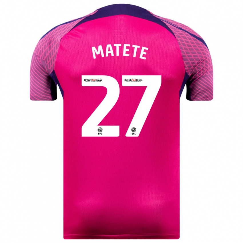 Kinder Jay Matete #27 Lila Auswärtstrikot Trikot 2023/24 T-Shirt Schweiz