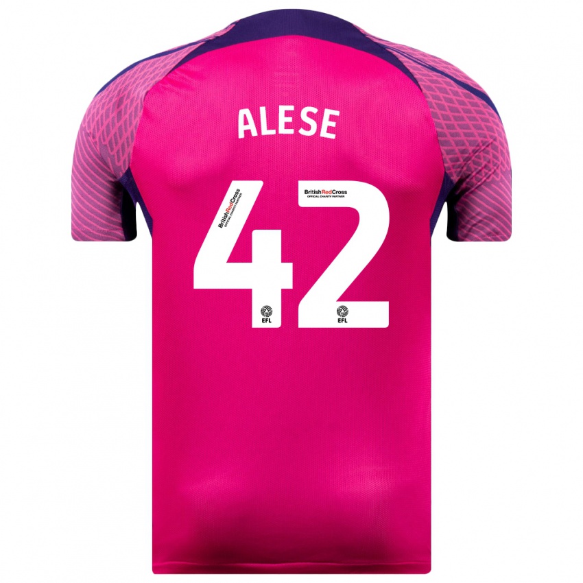 Kinder Aji Alese #42 Lila Auswärtstrikot Trikot 2023/24 T-Shirt Schweiz