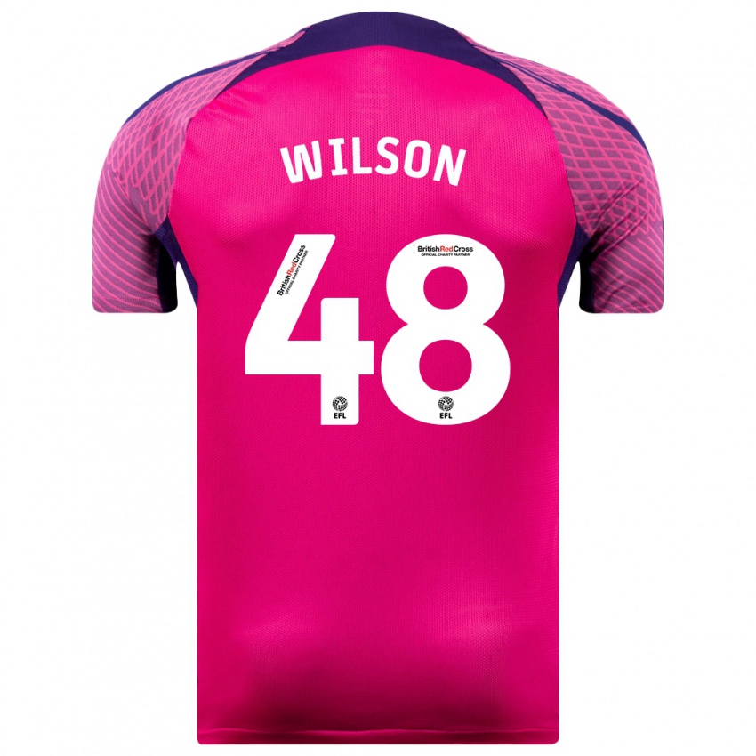 Kinder Callum Wilson #48 Lila Auswärtstrikot Trikot 2023/24 T-Shirt Schweiz