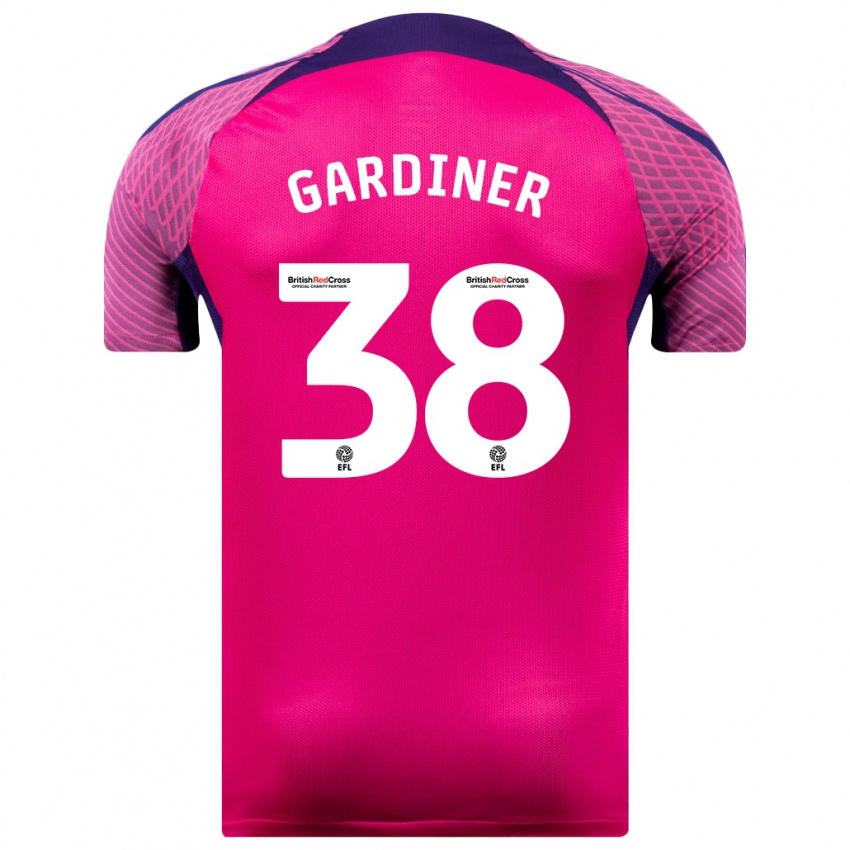 Kinder Harry Gardiner #38 Lila Auswärtstrikot Trikot 2023/24 T-Shirt Schweiz