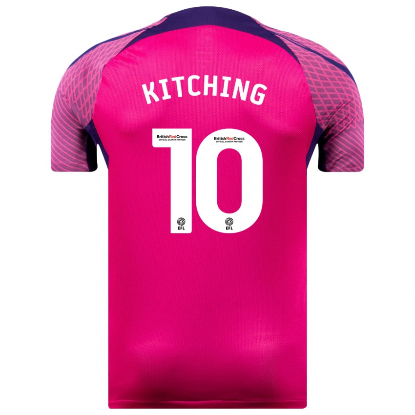 Kinder Katie Kitching #10 Lila Auswärtstrikot Trikot 2023/24 T-Shirt Schweiz