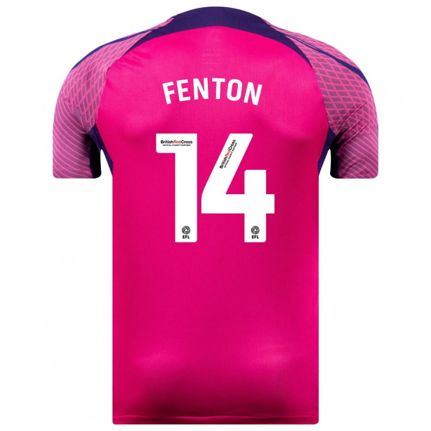 Kinder Natasha Fenton #14 Lila Auswärtstrikot Trikot 2023/24 T-Shirt Schweiz