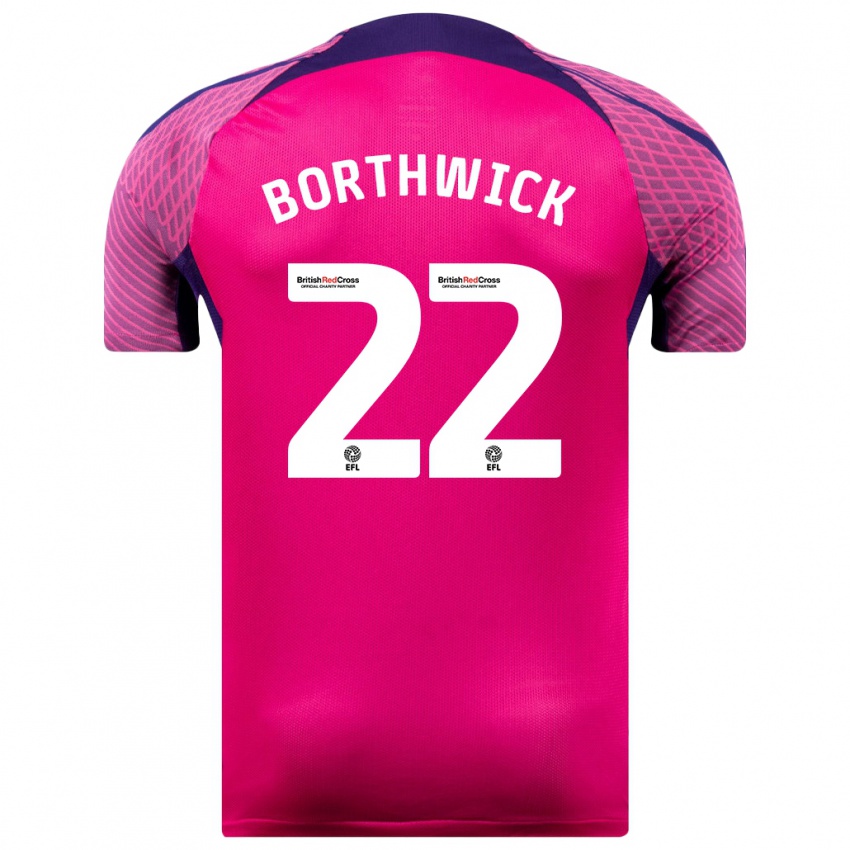 Kinder Megan Borthwick #22 Lila Auswärtstrikot Trikot 2023/24 T-Shirt Schweiz