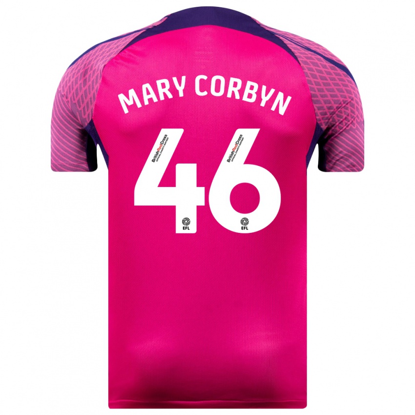 Kinder Mary Corbyn #46 Lila Auswärtstrikot Trikot 2023/24 T-Shirt Schweiz