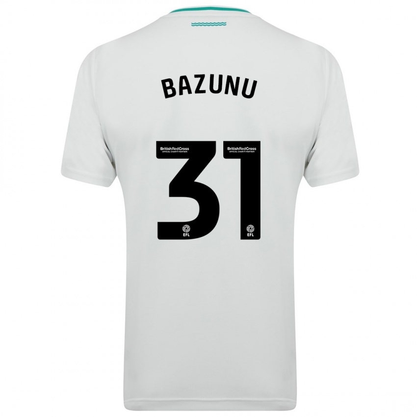 Kinder Gavin Bazunu #31 Weiß Auswärtstrikot Trikot 2023/24 T-Shirt Schweiz