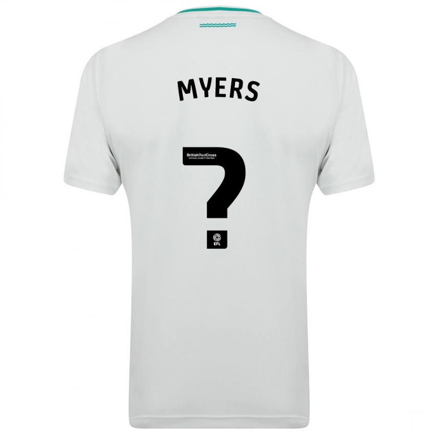 Kinder Tevin Myers #0 Weiß Auswärtstrikot Trikot 2023/24 T-Shirt Schweiz