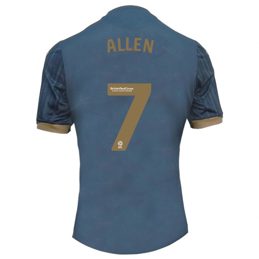 Kinder Joe Allen #7 Dunkles Blaugrün Auswärtstrikot Trikot 2023/24 T-Shirt Schweiz