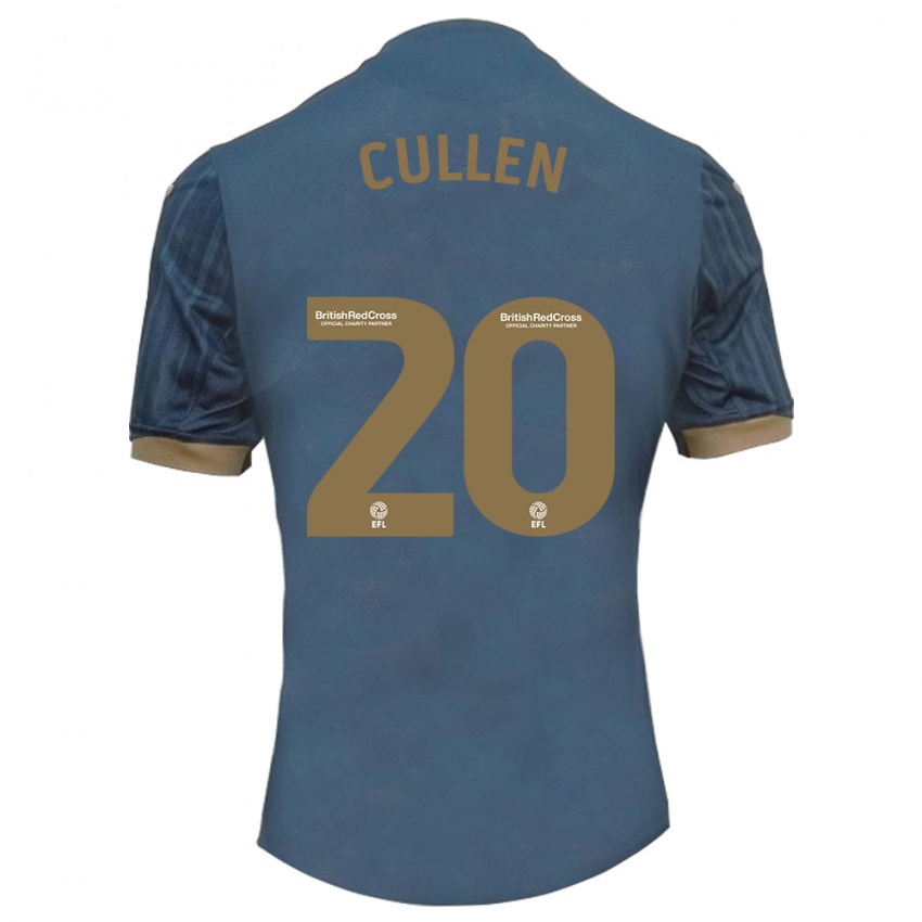 Kinder Liam Cullen #20 Dunkles Blaugrün Auswärtstrikot Trikot 2023/24 T-Shirt Schweiz