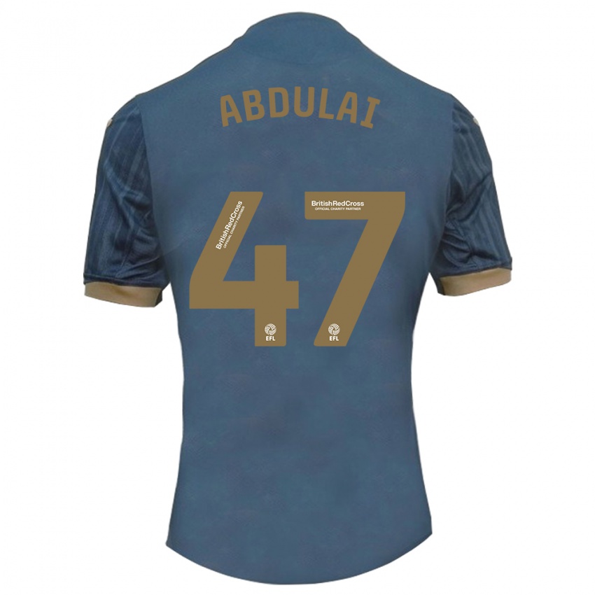 Kinder Azeem Abdulai #47 Dunkles Blaugrün Auswärtstrikot Trikot 2023/24 T-Shirt Schweiz