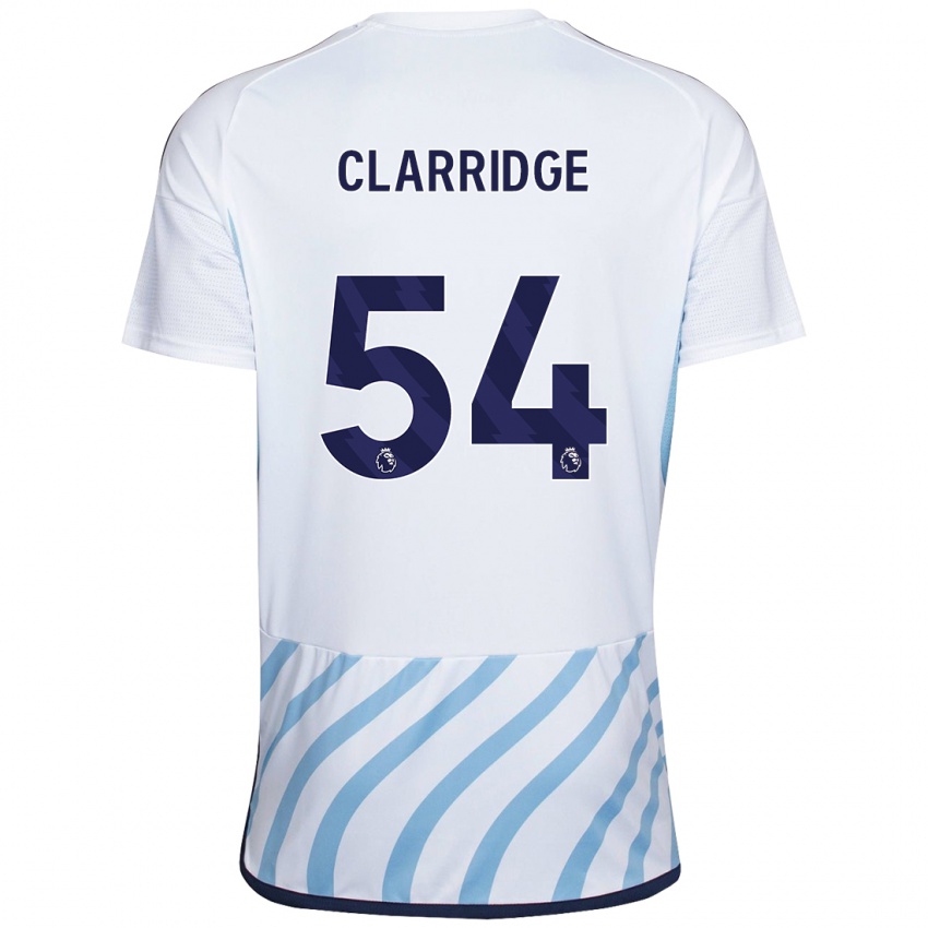 Kinder James Clarridge #54 Weiß Blau Auswärtstrikot Trikot 2023/24 T-Shirt Schweiz