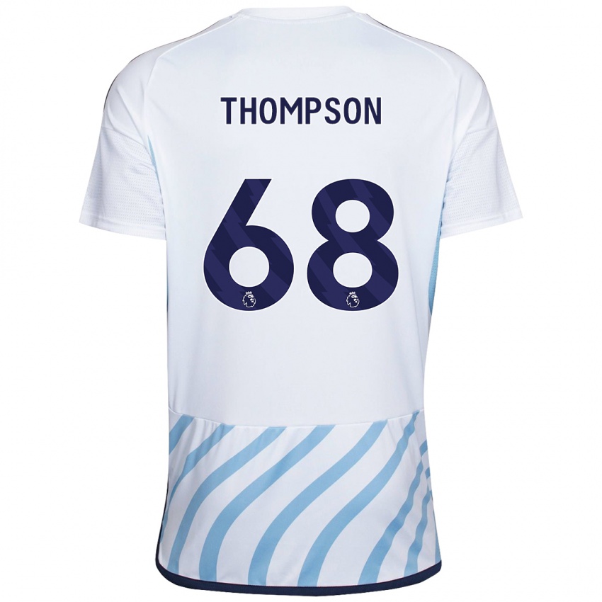 Kinder Jack Thompson #68 Weiß Blau Auswärtstrikot Trikot 2023/24 T-Shirt Schweiz