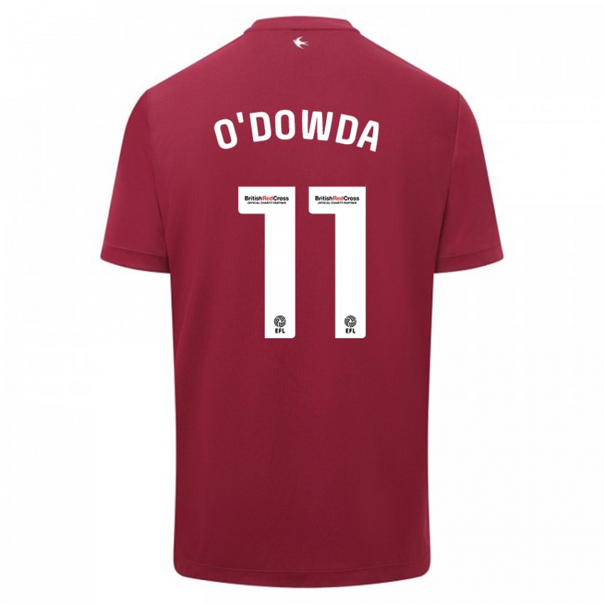 Kinder Callum O'dowda #11 Rot Auswärtstrikot Trikot 2023/24 T-Shirt Schweiz