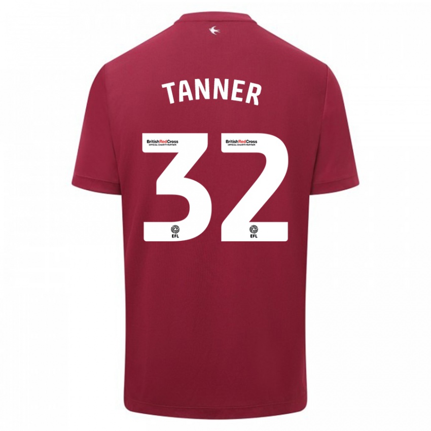 Kinder Ollie Tanner #32 Rot Auswärtstrikot Trikot 2023/24 T-Shirt Schweiz